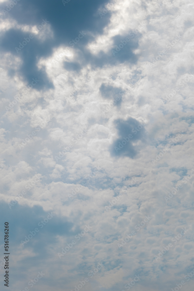 Cumulus cloud formation in the sky after rain, colorful twilight Cumulus cloud formation in the sky after rain, colorful twilight