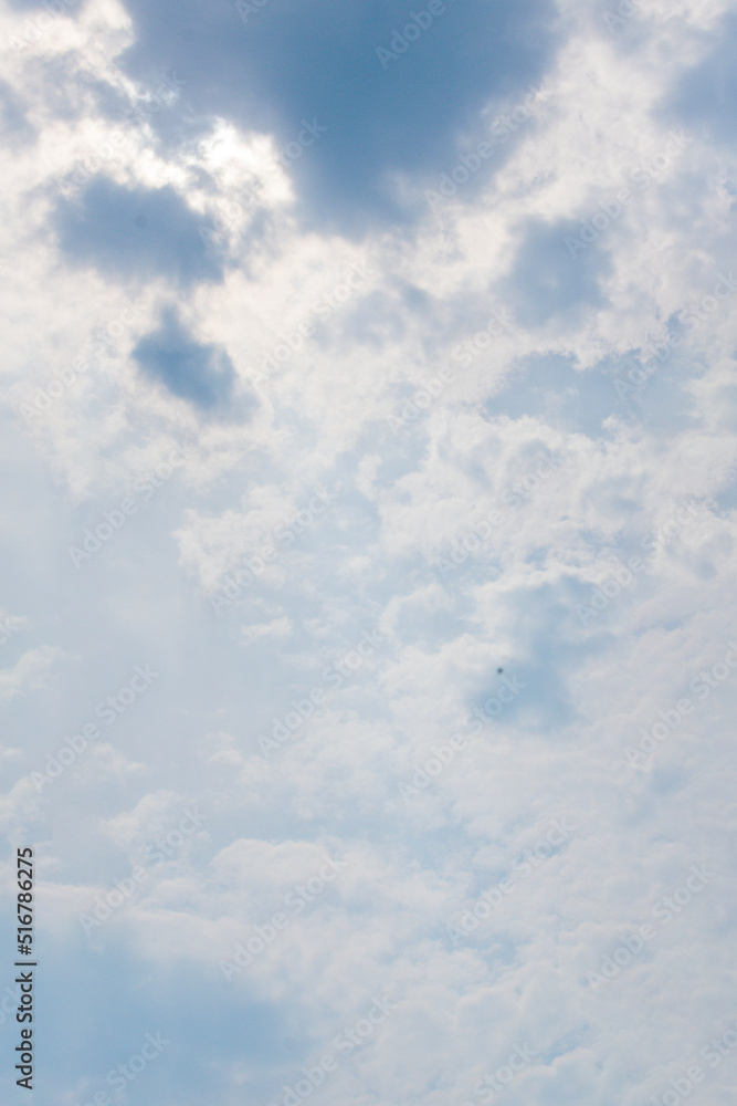 Cumulus cloud formation in the sky after rain, colorful twilight Cumulus cloud formation in the sky after rain, colorful twilight