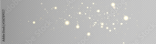 Falling Snow Effect. Vvetovoy effect Glare Flickering on a transparent background. Vector PNG