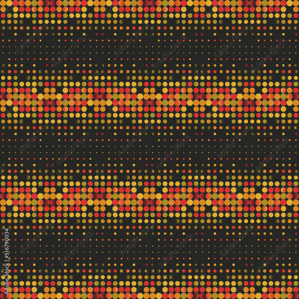 Obraz premium Seamless Pattern Vector Graphics Design Made With Abstract Geometric Shapes And Forms