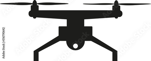 Surveillance drone icon. Security signs and symbols.