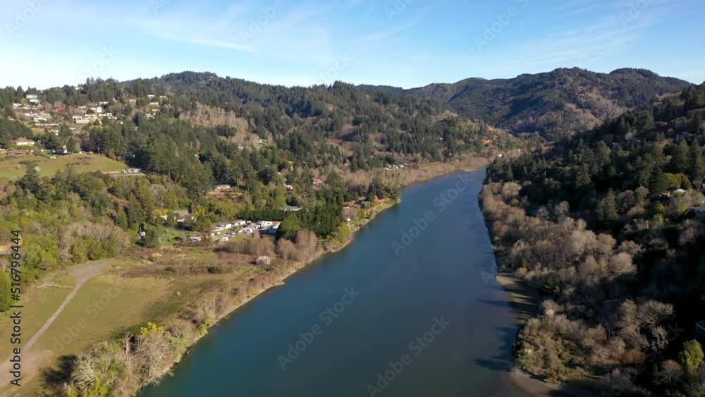 Drone flight over Chetco River, Brookings Oregon. Drone flight over Chetco River, Brookings Oregon.