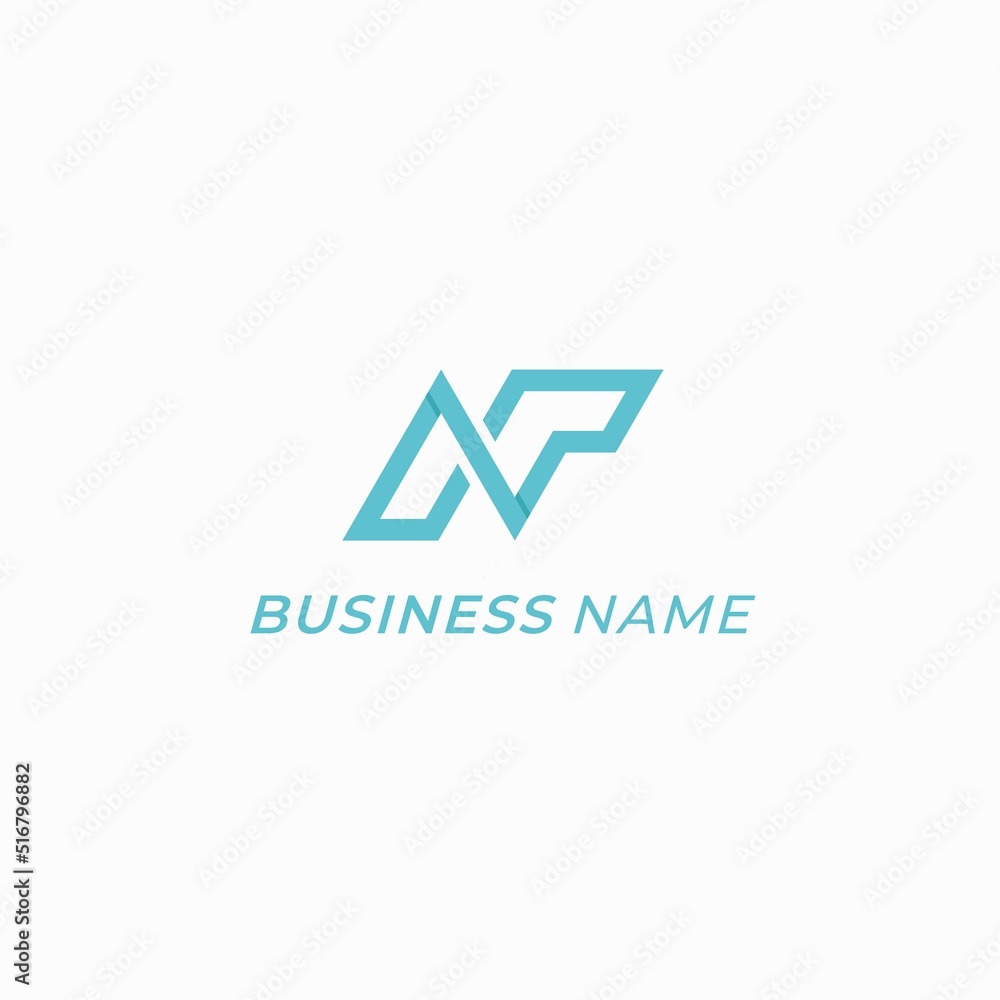 design logo creative letter N and letter P design logo creative letter N and letter P