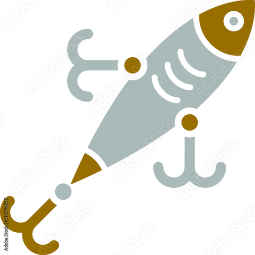 Fishing Lure Icon Style
