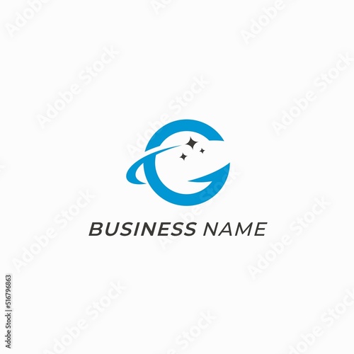 design logo creative letter C and letter G