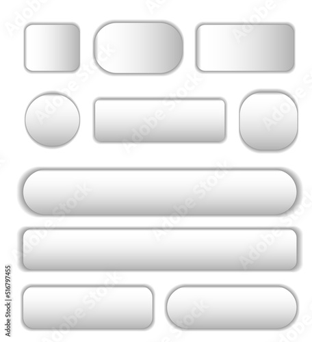 a set of metal color frame templates of various shapes.