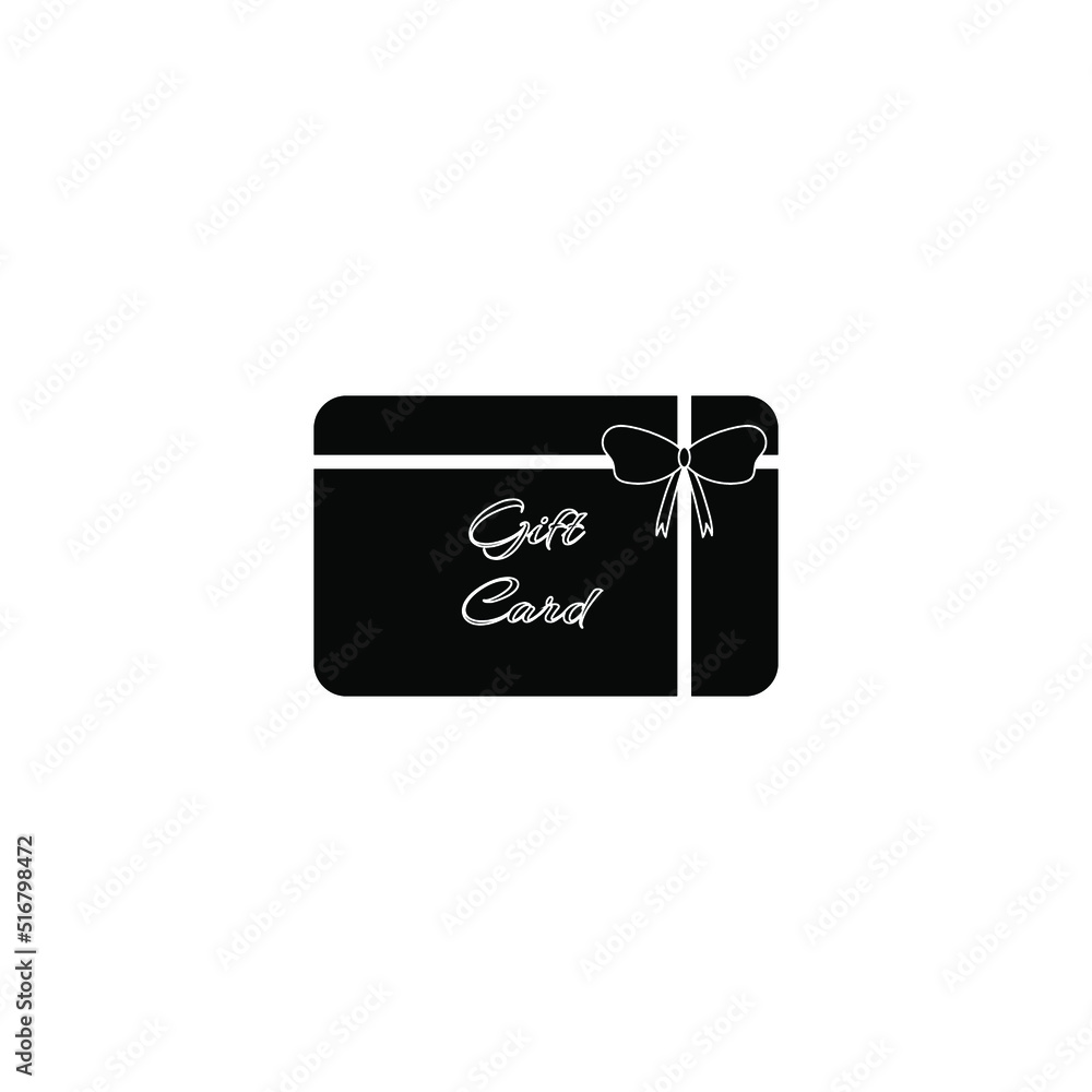 Gift card icon vector for graphic design, logo, web site, social media, mobile app, ui illustration Gift card icon vector for graphic design, logo, web site, social media, mobile app, ui illustration