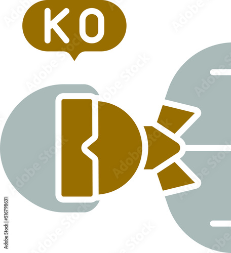 Knocked Out Icon Style