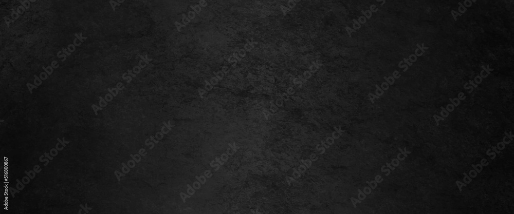 Black abstract lava stone texture background, dark black rough grainy stone or concrete wall texture background, black background with faint texture and bright center and black vignette border.	