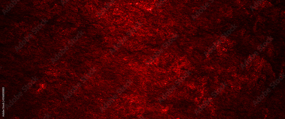 Blood Dark Wall Texture Background. Halloween background. Cracked shabby old cement, red wall scratches, Dark maroon concrete wall for the background. dark red slum cement.	