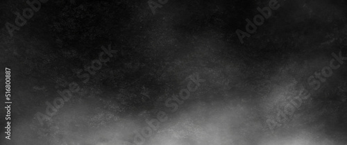 Black and dark gray watercolor texture, background, Gray smoke on black color abstract watercolor background, Vector Illustration.