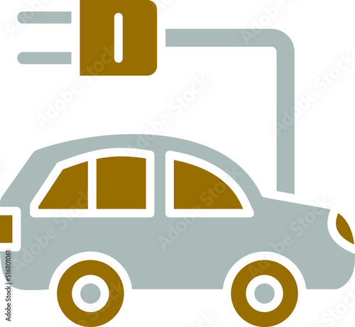 Electronic Car Icon Style