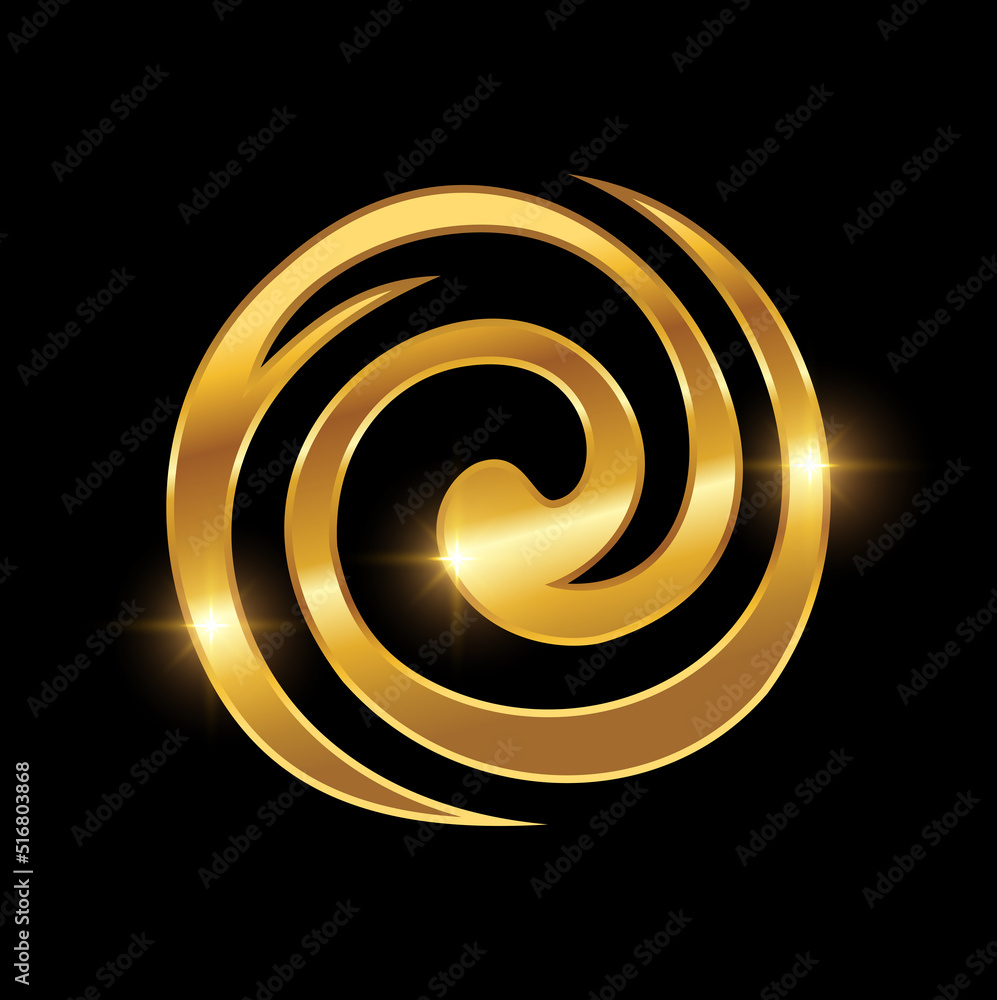 Golden Circle Logo Sign vector Art Golden Circle Logo Sign vector Art