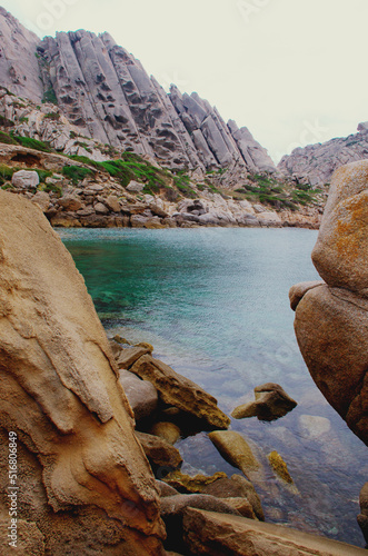 Bay and rocks at the Capo Testa promontory - Sardinia, Italy photo