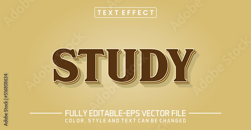 Editable Study text effect
