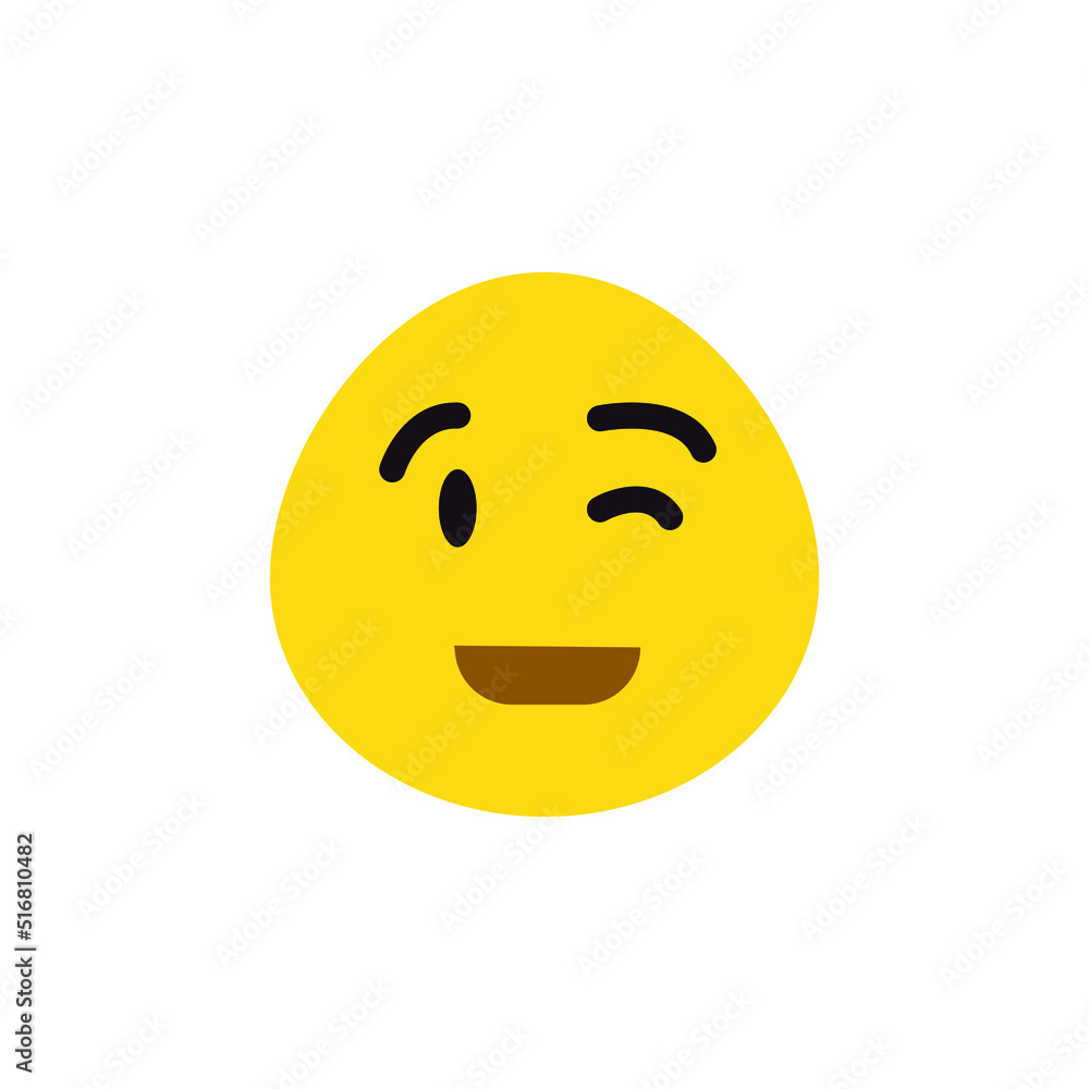wink emoji vector for website, icon, symbil presentation wink emoji vector for website, icon, symbil presentation