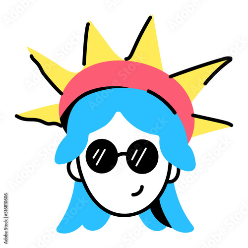 Look at this amazing sticker of liberty statue 