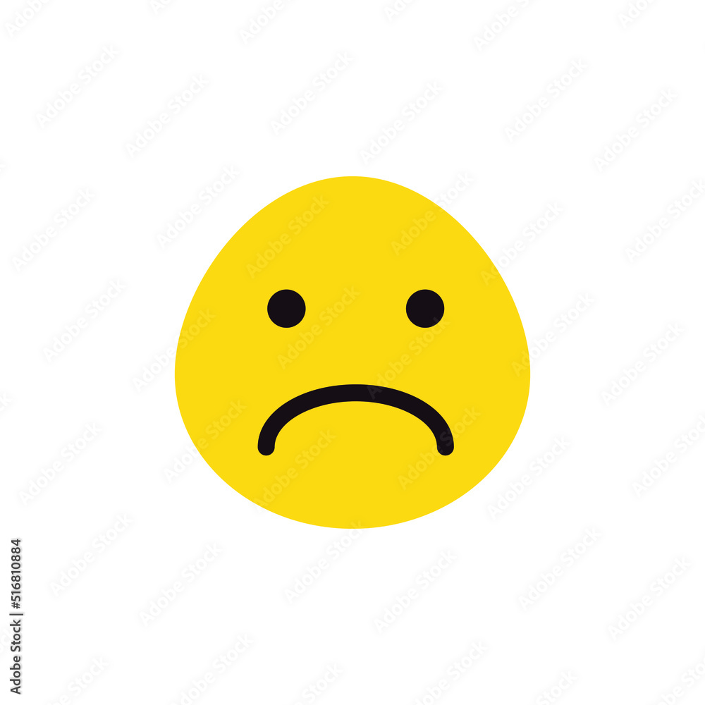 sad face emoji vector for website, icon, symbil presentation sad face emoji vector for website, icon, symbil presentation