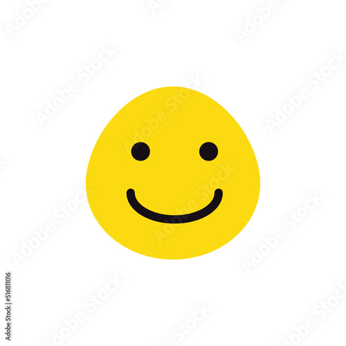 smile emoji vector for website, icon, symbil presentation