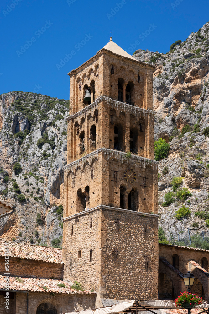 Bell tower of Moustiers-Sainte-Marie