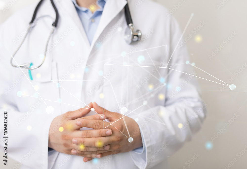 medical on hospital background, medical technology network concept medical on hospital background, medical technology network concept