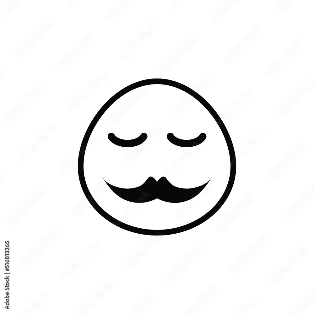 moustache emoji vector for website symbol icon presentation moustache emoji vector for website symbol icon presentation
