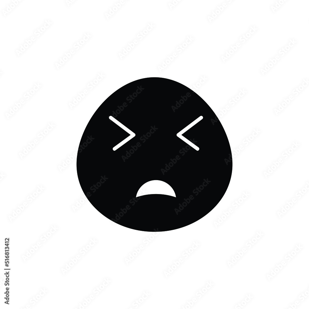 hurt emoji vector for website symbol icon presentation
