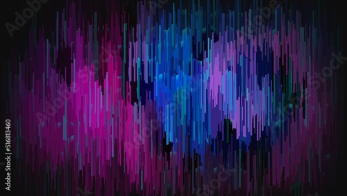 abstract colorful watercolor painting background with fur or glitch effect. Funky and trendy dark background.