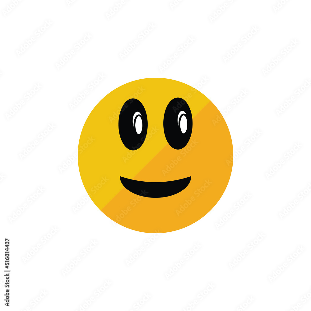 Fototapeta premium Smile emoji vector for website symbol icon presentation