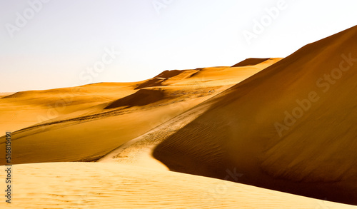 Awesome view for the sky and the sands at siwa desert egypt 