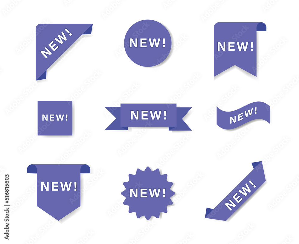 set of new product promotion labels and banners set of new product promotion labels and banners
