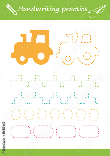 Circle worksheet preschool and kindergarten kids for educational activities in a printable illustration