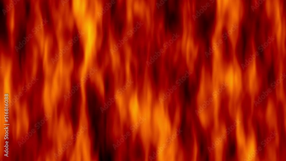 Flames of fire on black background, Abstract fractal flames loop, Moving blurred background. producing smooth color transitions. holographic animation. motion graphic. Trendy vibrant, screen saver