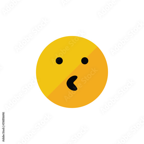 Duck face emoji vector for website symbol icon presentation