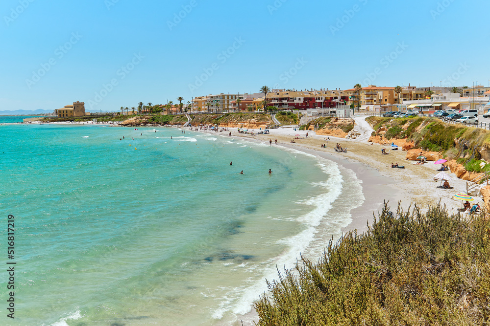 Torre de la Horadada beach. Spain StockFoto Adobe Stock
