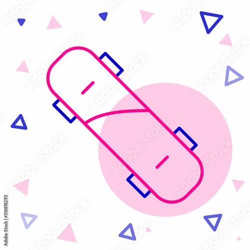 Line Brass knuckles icon isolated on white background. Colorful outline concept. Vector