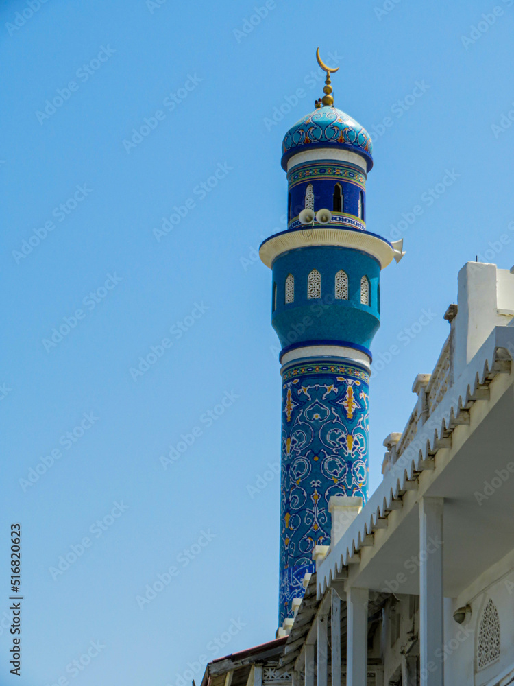 minaret of mosque in Muscat Oman minaret of mosque in Muscat Oman