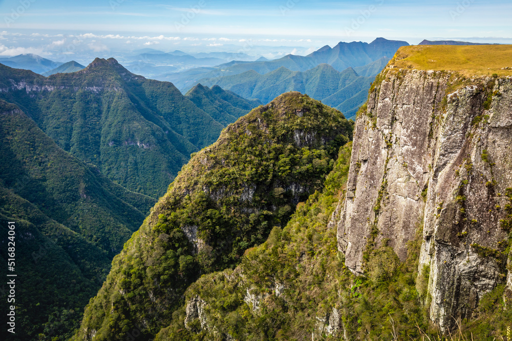 Canyon Montenegro at sunset - Rio Grande do Sul, southern Brazil