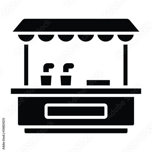 Drinks Stall Icon Style