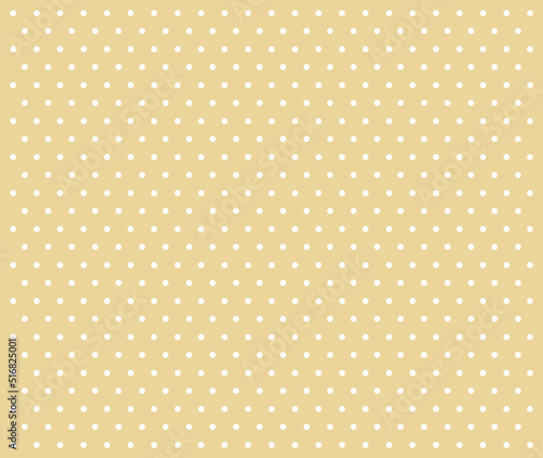 Seamless abstract pattern with white dots on beige background, geometric shapes, simple banner, design for decoration, wrapping paper, print, fabric or textile, lovely card, vector illustration
