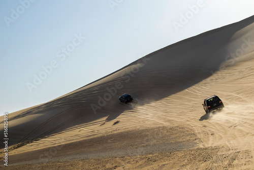 Safari and Sands  mountains in the desert at Siwa oasis Egypt 
