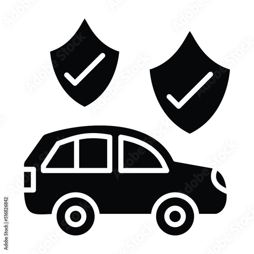 Car Insurance Icon Style
