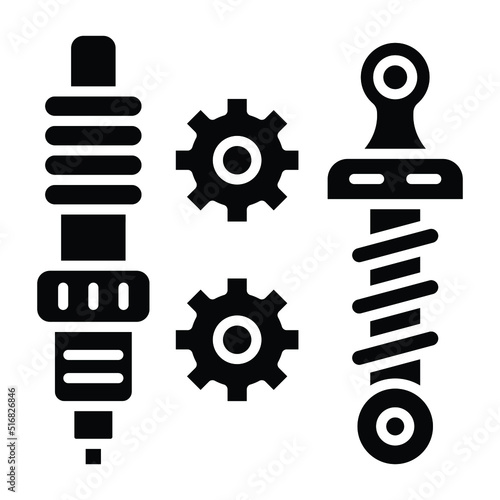 Car Parts Icon Style