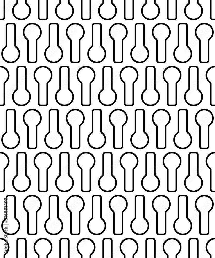 Keyhole contour seamless pattern Keyhole contour seamless pattern