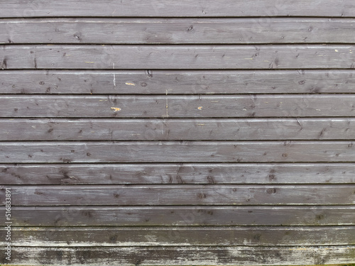 Wallpaper Mural Horizontal thin planks in the wooden wall Torontodigital.ca