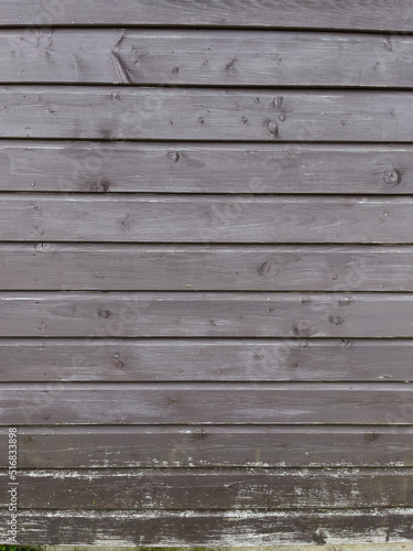 Wallpaper Mural Horizontal thin planks in the wooden wall Torontodigital.ca