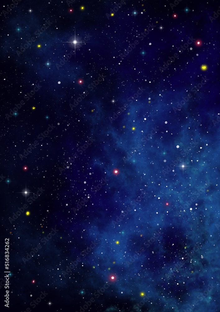 Naklejka premium night sky with stars