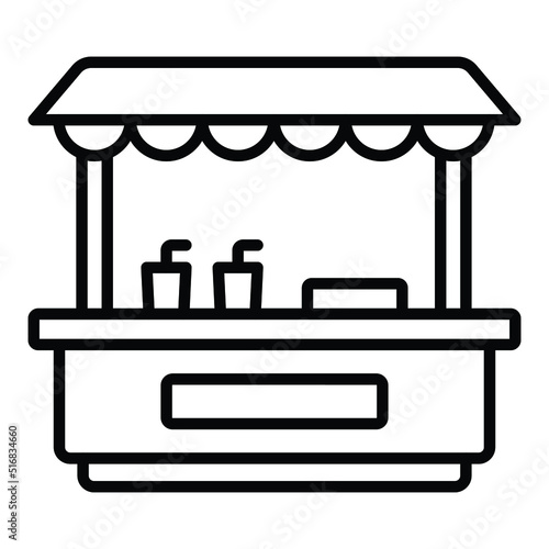 Drinks Stall Icon Style