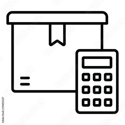 Delivery Costs Calculator Icon Style