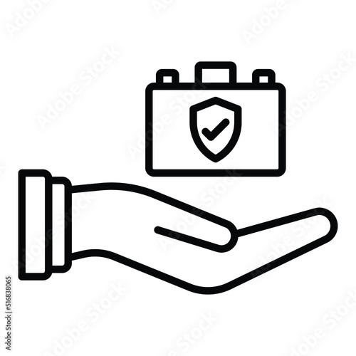 Employer Sponsored Insurance Icon Style